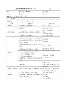 产品的批生产记录模板-第2张图片-马瑞范文网