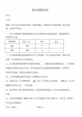 购砂合同简单模板,购沙子合同 -第2张图片-马瑞范文网