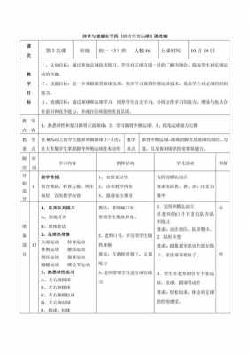 体育课教学设计模板,体育课教学活动设计 -第3张图片-马瑞范文网