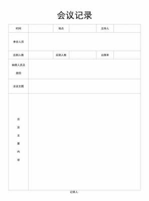 会议记录表格打印模板下载-第3张图片-马瑞范文网