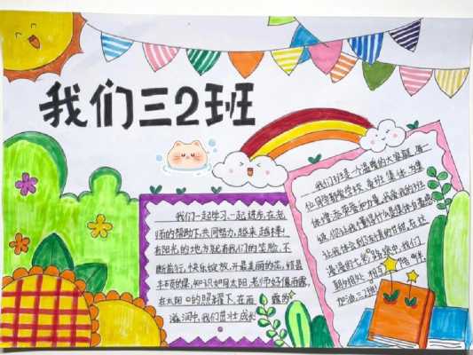 小学班级小报模板（小学班级海报手绘）-第3张图片-马瑞范文网